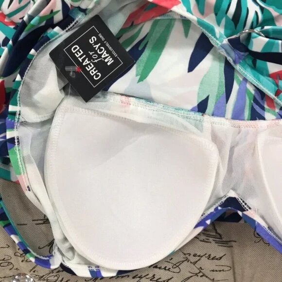 Swim Solutions Palm Springs Print Tiered SwimTop - Picture 6 of 6